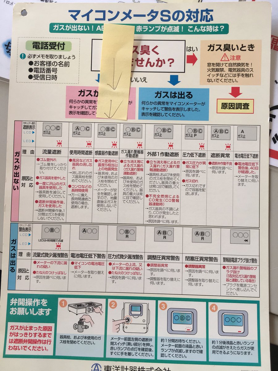 rikko168's tweet photo. 地震でプロパンガス止まってる方
お試しください https://t.co/Z51hkqaH16