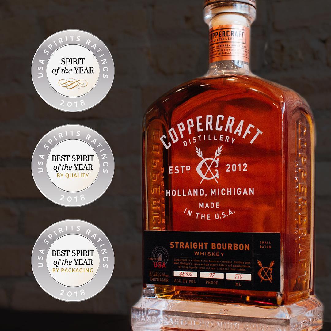 Excited to hear that <a href="/CCDistillery/">Coppercraft Distillery</a> was the highest-scoring spirit in the USA Spirits Ratings Competition - including Spirit of the Year by quality and packaging. Congrats! (OP: Coppercraft Facebook). ow.ly/5mpo30lHyoY