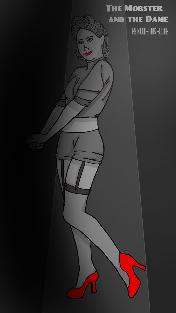 "The Mobster And The Dame" is an upcoming independent mystery/thriller/romance web comic inspired by Film Noir and the unspoken voices of the 50s. Featuring queer, disabled, poc, and neurodivergant charachters. Staring genderfluid Vivian, the mobster and the dame.