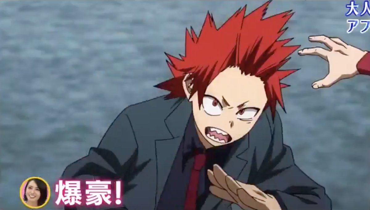 Frame by frame of Kirishima pushing Bakugou out of harm's way 😭