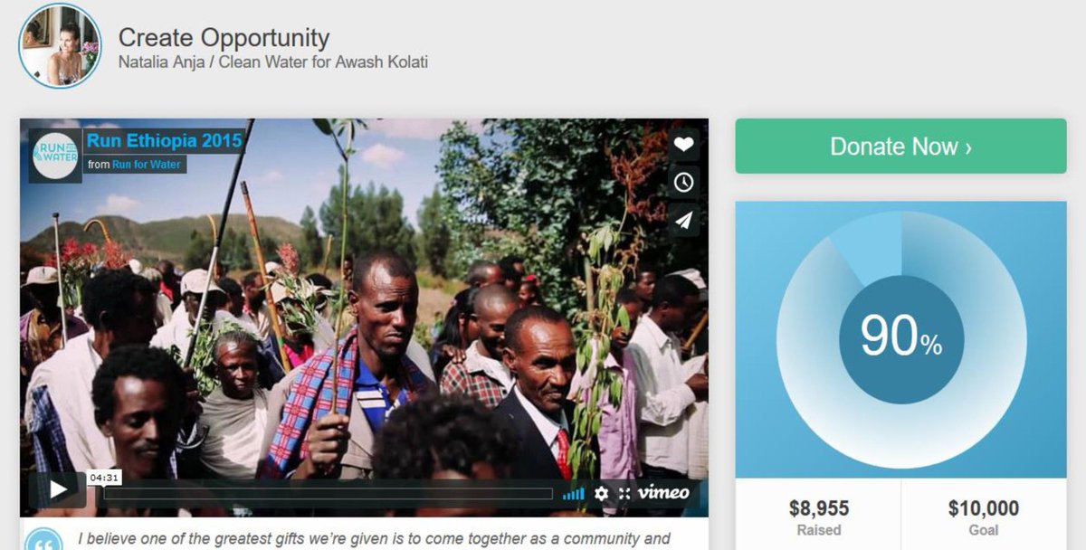 Please help Vancouver photographer <a href="/nataliaanja/">Natalia Anja</a> reach her fundraising goal which will go toward building clean water wells in Awash Kolati in Ethiopia! Only $1,045 to go! Any contribution would help! Tx
runforwater.kindful.com/clean-water-fo…
#cleanwater #fundraisingcampaign
