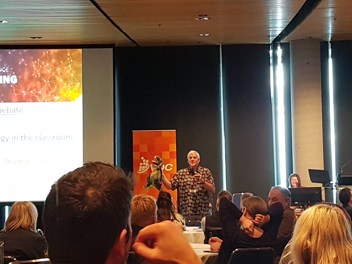 AusTrngProducts's tweet photo. Was amazing hearing from Dr Richard Allen and the Tech Rex today! Hope everyone is having a great time at the @VDCeduau Conference today! #VDCTL18 https://t.co/jIEsnIzDJA