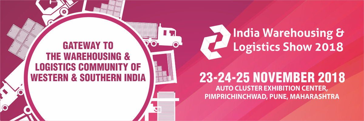 IWLS2018's tweet photo. Western India’s biggest intralogistics event, #IWLS2018 to take place from Nov 23 to 25, 2018 at Auto Cluster Exhibition Centre, Pune. For details, call 9999686007 or visit https://t.co/rkVyT7GqeF  #warehousing #logistics #supplychain #automation #storage #materialhandling https://t.co/aRNhmnJAGc