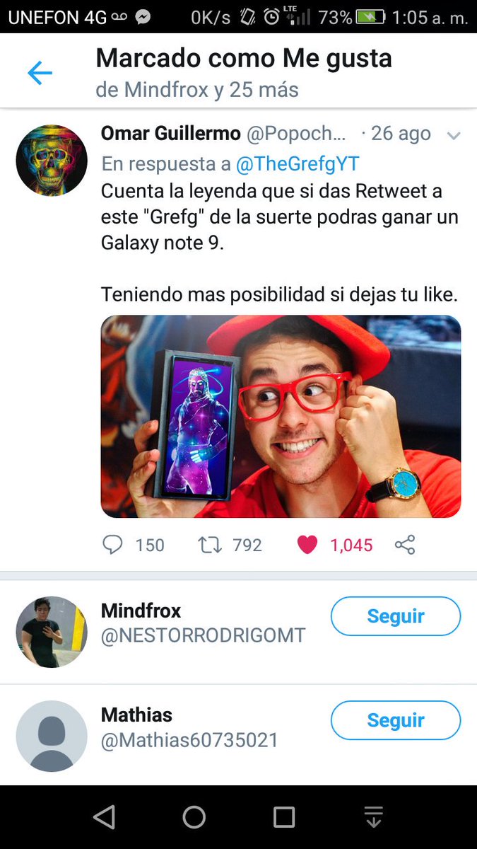 Popocho_19's tweet photo. @TheGrefgYT Grefg io quiero ganar el galaxy escogeme https://t.co/mMrvgEXWRc