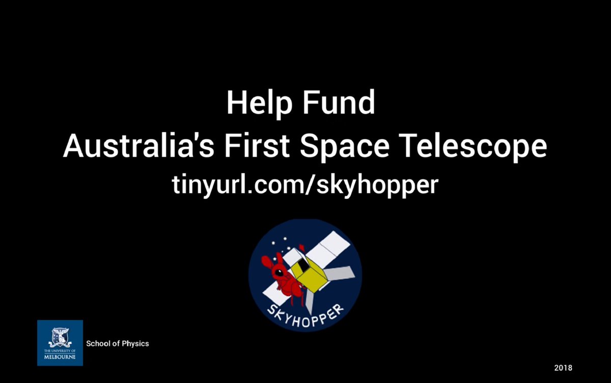 Want to help us put #SkyHopper in space!? We are looking to fund five paid student internships in 2019, but we need your help: tinyurl.com/SkyHopper #FUNDERMelbourne
