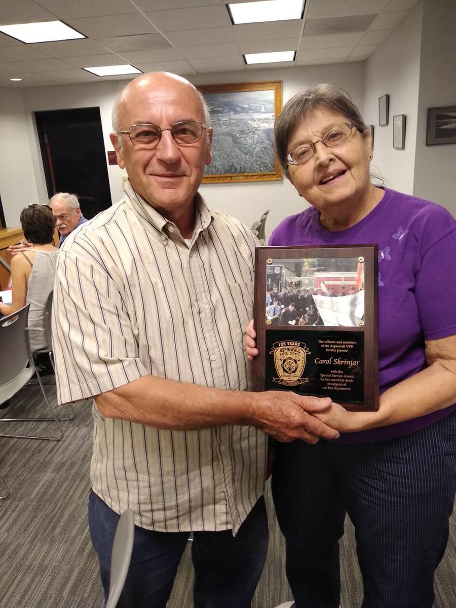 At tonight's Borough Council meeting, Chief Marsico recognized one of our residents for donating her time and homemade baked goods to our Flea Market last year. She baked for us nearly every flea market and visits us regularly. Thank You Carol!