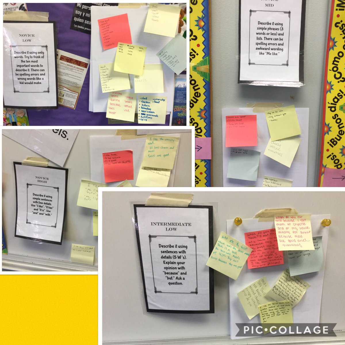 MeganBudke's tweet photo. Day 2 of school-Put all my fav ways 2 teach sts about proficiency to use! Sts completed 4 stations focusing on why we should learn another language,how 2 learn a language,course expectations,how to increase proficiency https://t.co/MgQldfCJDl #langchat #mywayshift #earlylang https://t.co/xfhnKEtpA0