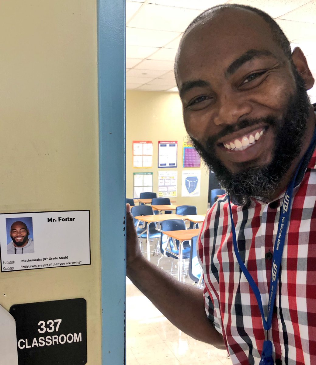 DavidLawrenceK8's tweet image. Open House Ready! #Mr. Foster #MathMan