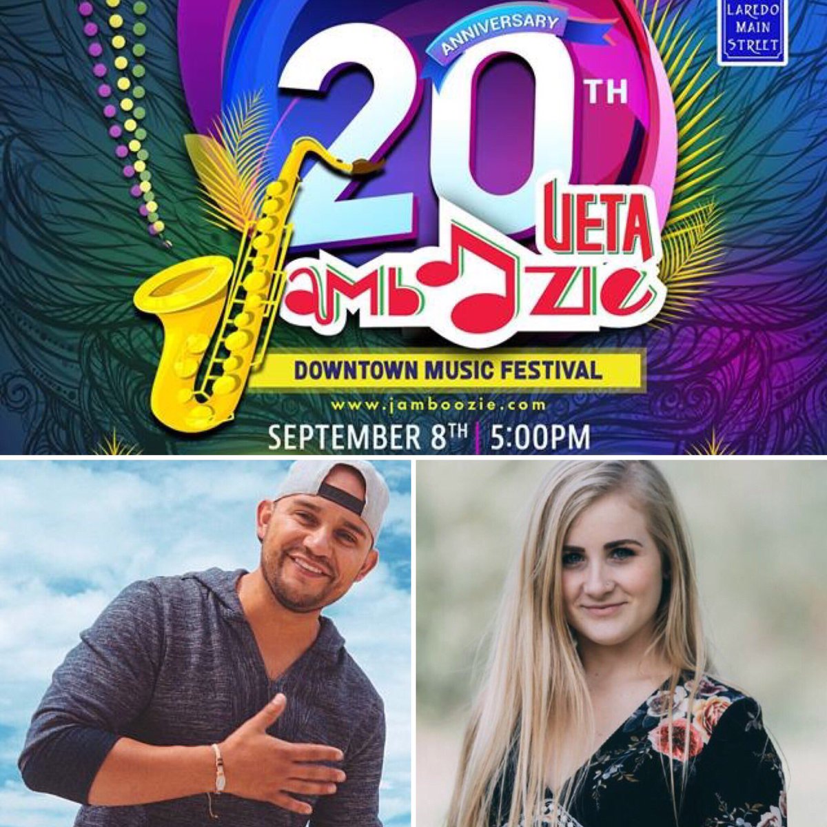 Jamboozie in 3 days!! $5 presale $10 door. Gates open 5pm. Solido, Ricky Naranjo, Frank Ray, Morgan Ashley &amp; more... 🎤🎶🤠 #BigBuckFun #HolaLaredo
