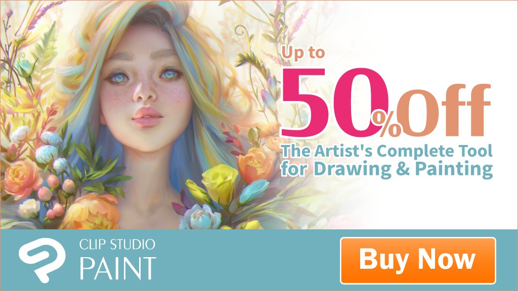 CLIP STUDIO PAINT on Twitter "[Up to 50OFF!] Amazing Sale From Sep. 6
