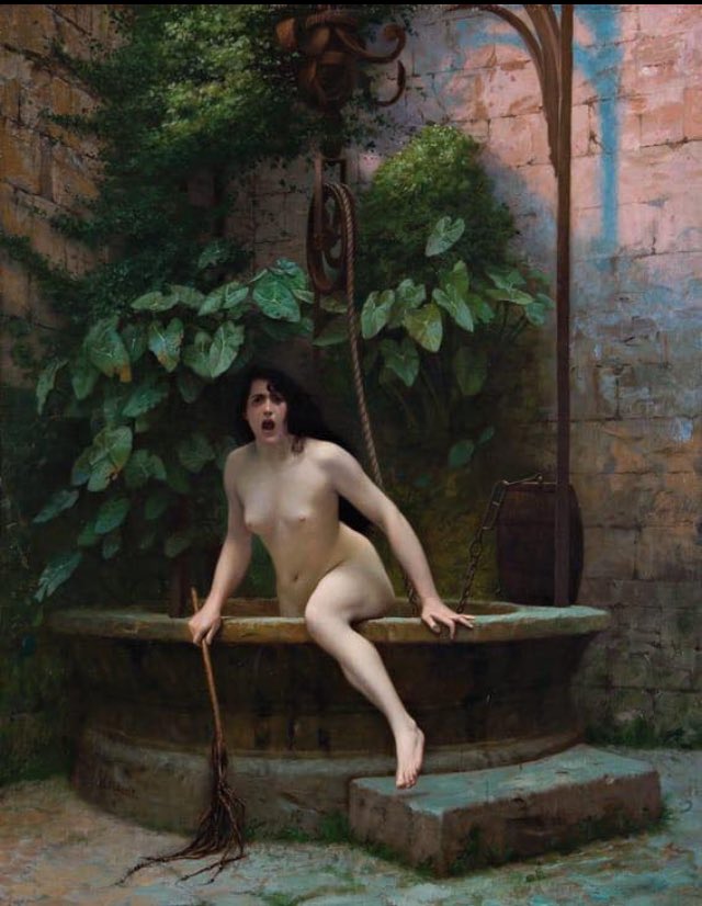 TEXNOXWROS's tweet photo. #jean_leon_cerone πίνακας του 1896 .. " Η ΓΥΜΝΗ ΑΛΗΘΕΙΑ" #painting #about_art3 #painter #PaintedTower #paintings https://t.co/4hA88aX0VN