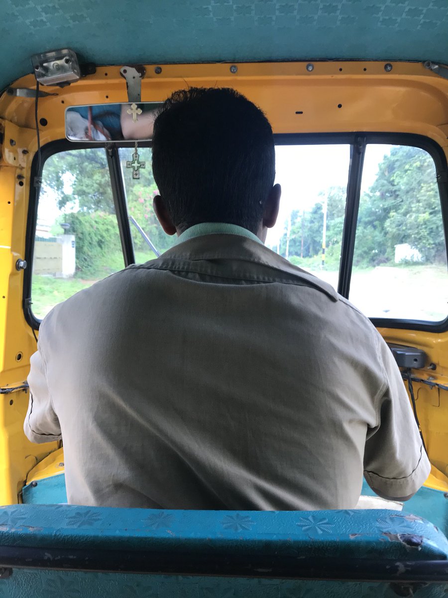 This is Sampath Kumar, an educated auto driver. He shocked me by stopping at a zebra crossing in Begumpet to let pedestrians cross. He is my superhero for today. <a href="/newsinhyderabad/">Hyderabad News</a> <a href="/HYDTP/">Hyderabad Traffic Police</a>