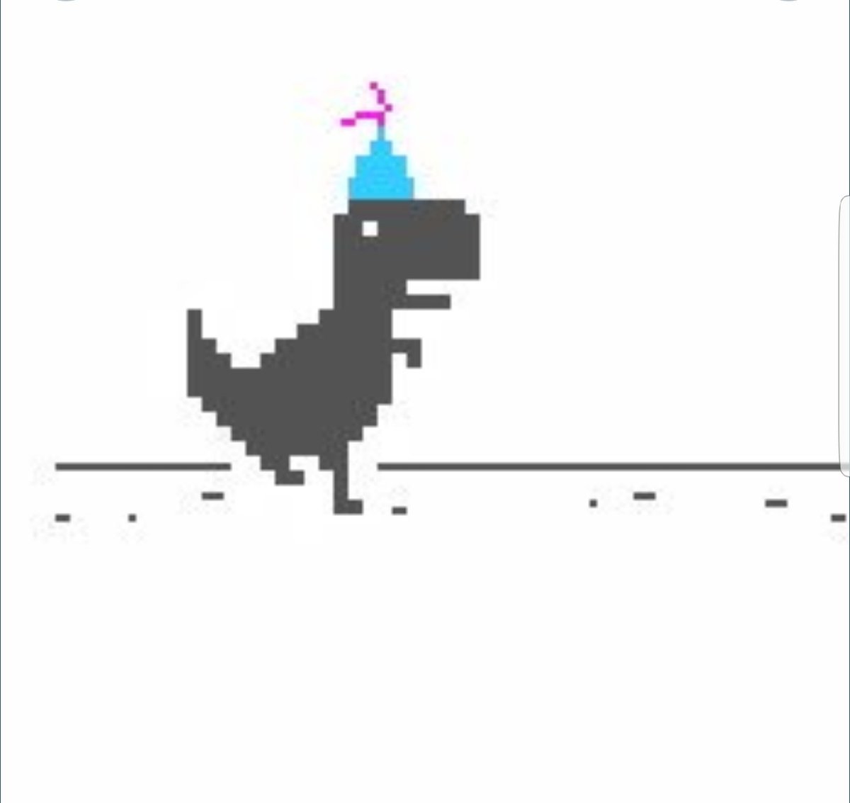 MCHeisel's tweet photo. El dinosaurio de Chrome de cumple 😍 https://t.co/UPonhxbw8X