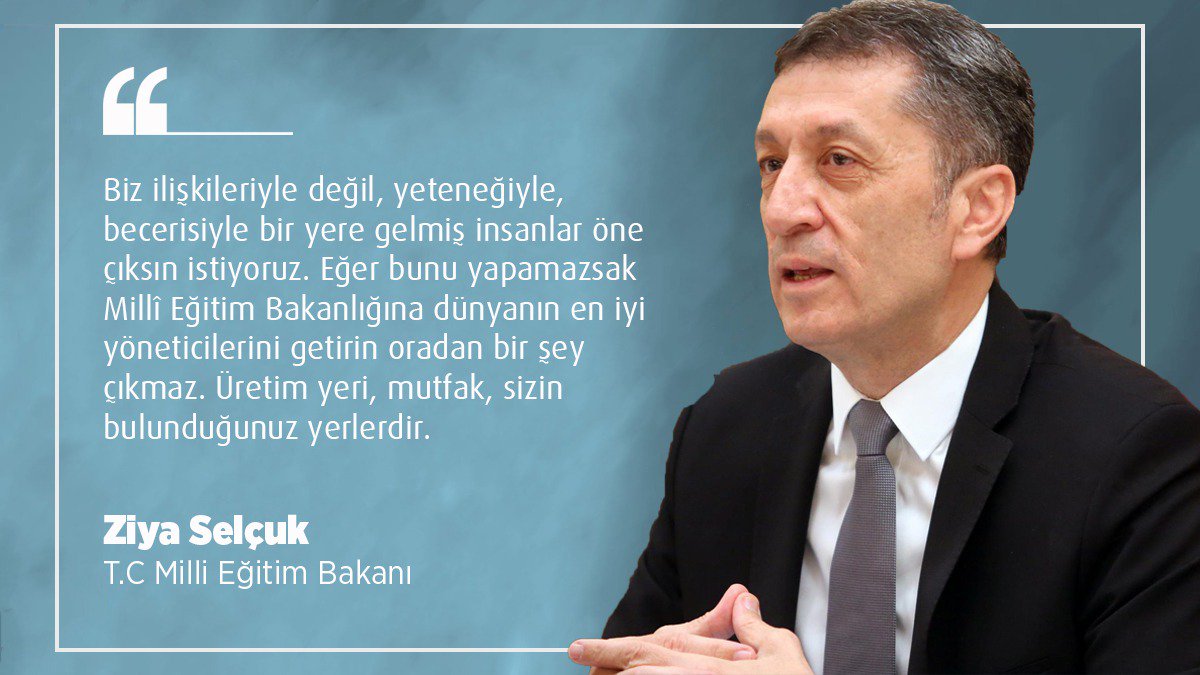 İlişkileriyle değil, yeteneğiyle, becerisiyle...