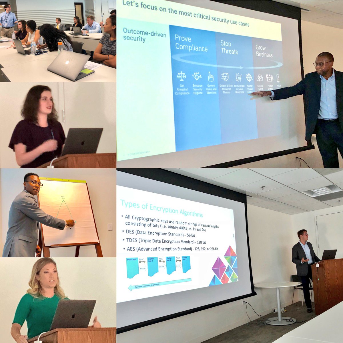 martyhoran144's tweet photo. Another successful #IBMSecurity themed S3 orchestrated by Krystal Spriggs, DJ Lewis, & Max Lewis with excellent participation from our #IBMSummitDC hub, including 2 alumni! #integrity #cybersecurity #encryption #QRadar #AppScan #IBMBigFix #trustIBMZ #teamwork #IBMSummitProgram https://t.co/Y0J3lWyH9T