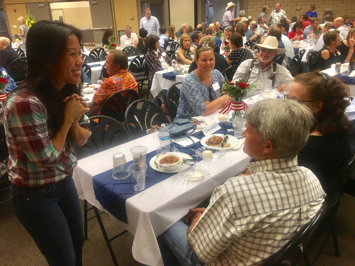 JimPatterson559's tweet photo. Looked like everyone in Kerman came out to cheer on @ElizabethHeng tonight. Glad to be one of her many supporters. Follow her journey to beat Jim Costa here: https://t.co/EeLlFHHlBt https://t.co/3PPZ3EnoHQ