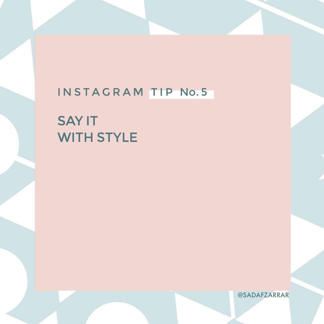 SadafZarrar's tweet photo. The best performers on Instagram don’t just post random pictures; they have a recognisable style or approach that they become known for.
•••
#TeamZarrar #InstagramTips #InstagramProTips #SocialMediaMarketing #SocialMediaMarketingTips #SocialMediaCoach #InstagramHacks https://t.co/yc7CiLEHOW