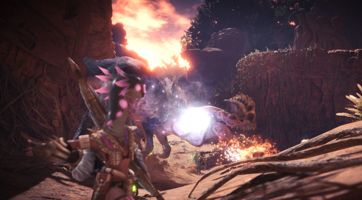 Two sides of the same kill. <a href="/LuckyDuck_15/">Ducky</a> saved my ass. #monsterhunterworld