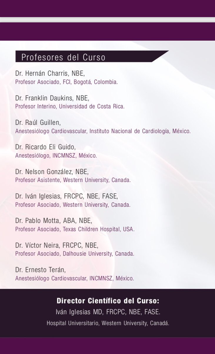 Don Maestro Mezcalero (@ernesto_teran) on Twitter photo CURSO LATINOAMERICANO DE ETE Y US PERIOPERATORIO.
#PerioperativeMedicine #HagamosEco #CardiacAnesthesia <a href="/incmnszmx/">INCMNSZ</a> <a href="/Cardiologia_Mx/">I. N. Cardiología Mx</a>
Los esperamos, en el auditorio de <a href="/medicasur/">Médica Sur</a>.
<a href="/useca_mx/">USECA</a> #SMACT CURSO LATINOAMERICANO DE ETE Y US PERIOPERATORIO.
#PerioperativeMedicine #HagamosEco #CardiacAnesthesia <a href="/incmnszmx/">INCMNSZ</a> <a href="/Cardiologia_Mx/">I. N. Cardiología Mx</a>
Los esperamos, en el auditorio de <a href="/medicasur/">Médica Sur</a>.
<a href="/useca_mx/">USECA</a> #SMACT