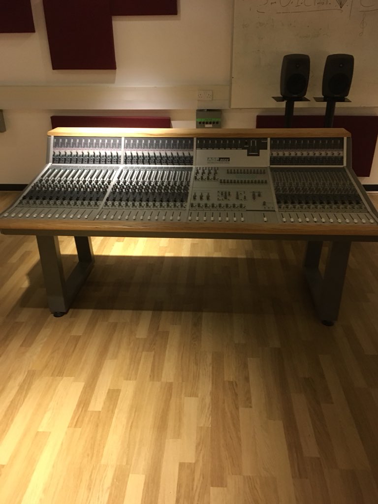 We have a new arrival! @AudientWorld  a 36 channel ASP8024 currently being installed in our basement studios @bmuscmp @uw_mad @studiocare looking forward to seeing this being put to work alongside our @solidstatelogic Duality, AWS, Nucleus and @Avid desks!