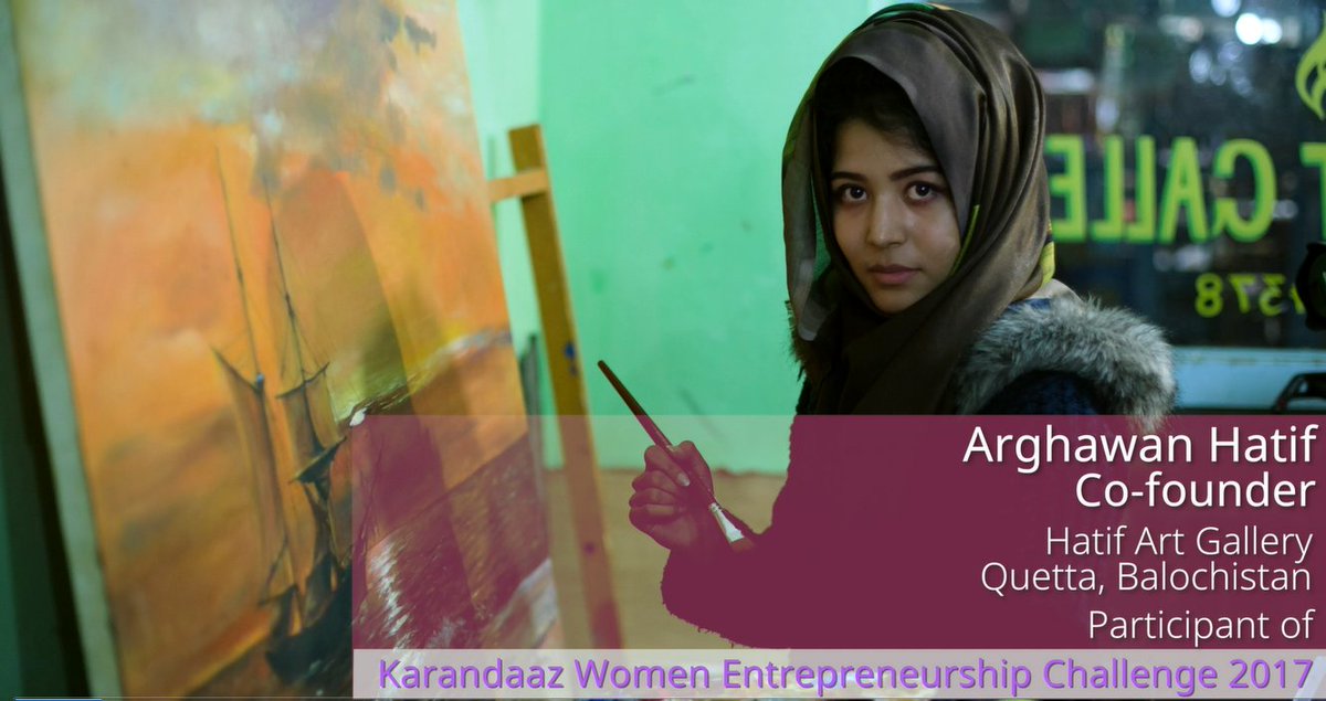 KarandaazPK's tweet photo. The Hatif Art Gallery is an oasis of hope for this troubled community. It is here that Arghawan Hatif, a participant of #WEC2017 can be found, in a colourful studio that doubles as a gallery. It is chock-full of landscapes, portraits and still lives.
https://t.co/jg4zNkD0H4 https://t.co/poFNZrCaGO