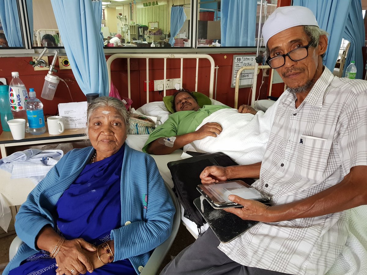 JAYATHAS's tweet photo. Veteran Reformis Abang Nasir Isa visits me at GH Klang. https://t.co/tMu2gV3iLc