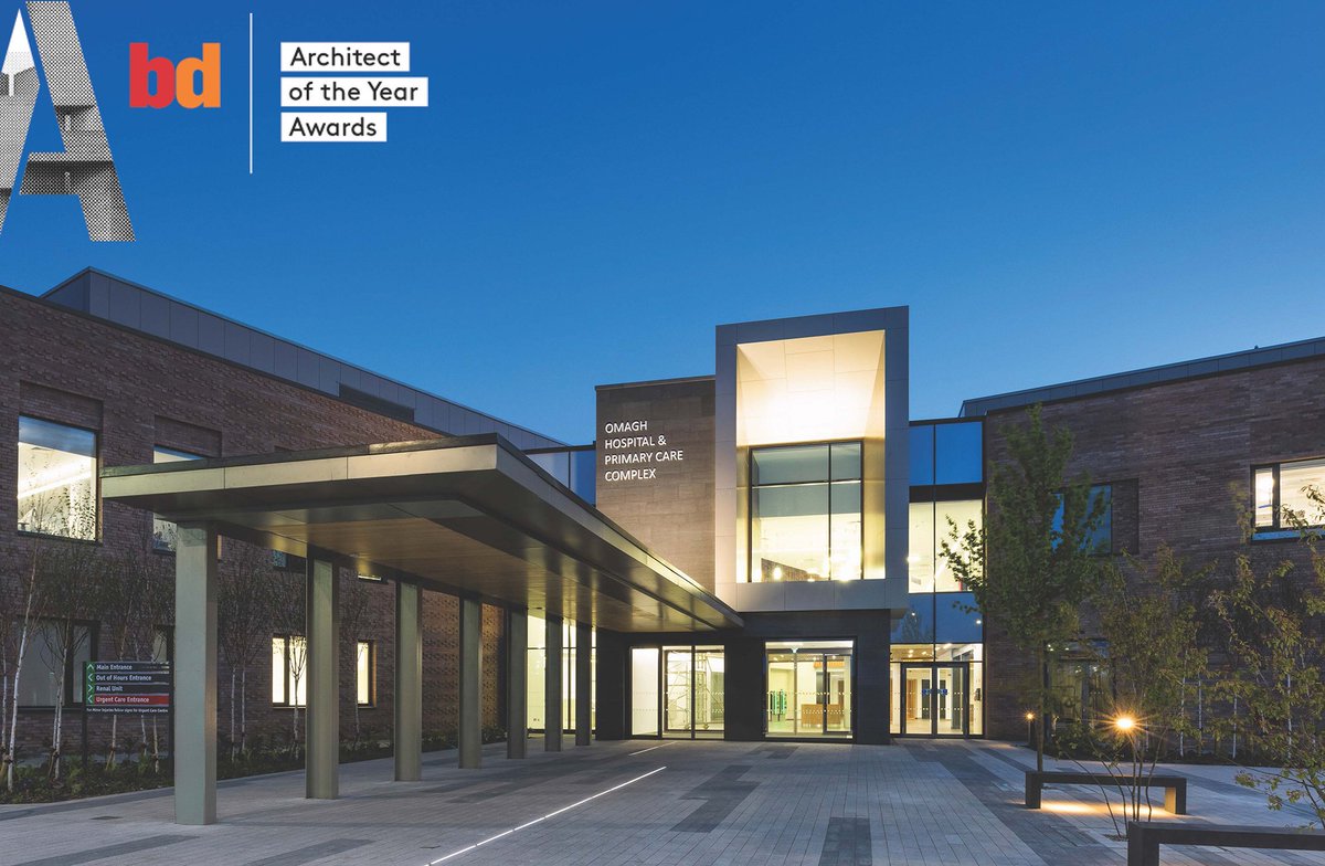 Omagh Hospital & PCC @WesternHSCTrust is #shortlisted for a @BuildingAwardIE in the Building of the Year Public category! bit.ly/2CpSieX Good luck to all the team! #BuildingoftheYearIE #teamwork #healthcaredesign