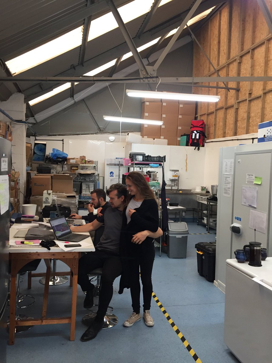 The Elspeth’s Kitchen team hard at work this morning in their kitchen in #Bristol. Catch ⁦<a href="/ElspethHumm/">Elspeth Humm</a>⁩ talk with us at ⁦<a href="/bristolexpo/">GetConnectedBristolExpo</a>⁩ 20th Sept at We The Curious. Fantastic entrepreneur story on her journey to success. The future looks bright... and tasty!