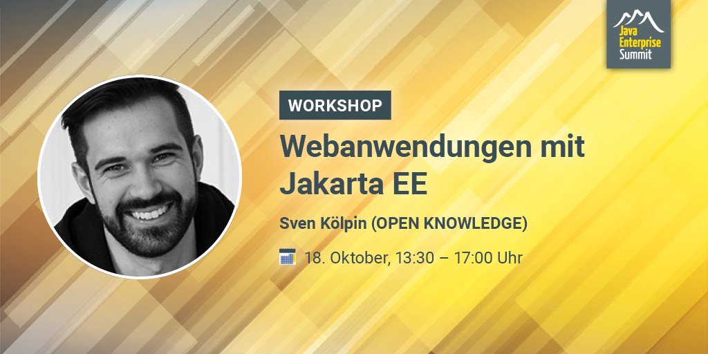 JavaESummit's tweet image. Unser Workshop des Tages: "Webanwendungen mit #JakartaEE" mit @dskgry am zweiten Tag des #JavaEnterpriseSummit! Zum Abstract: ow.ly/9clT30lHToE