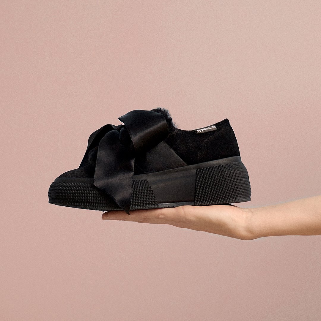 superga velvet flatforms