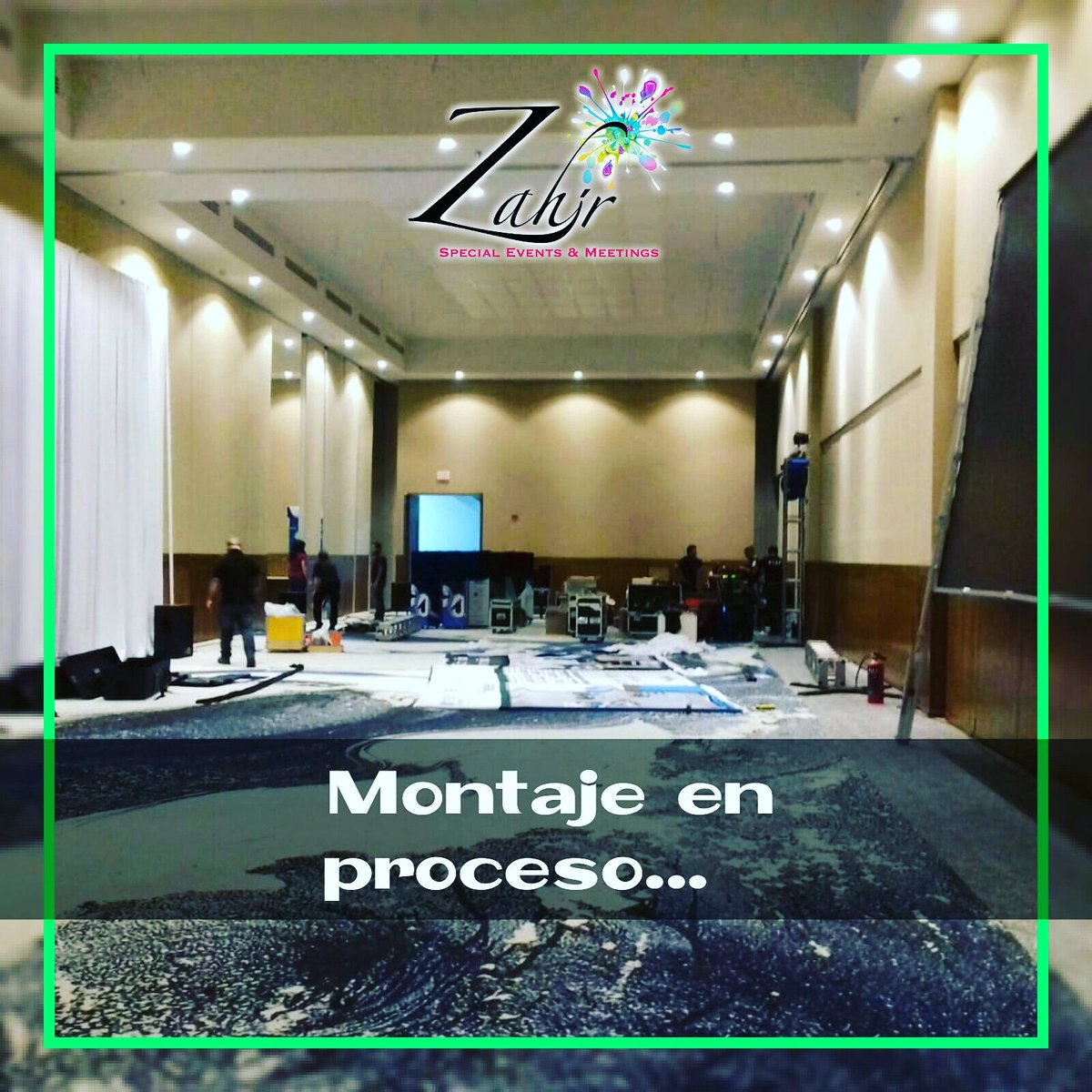 ZahirEvents's tweet image. Espacio en proceso de transformación para el #evento de esta noche... #PreMontaje #fierros #TrasBambalinas #salón #producción #EventosEspeciales #cóctel #YoSoyVPI