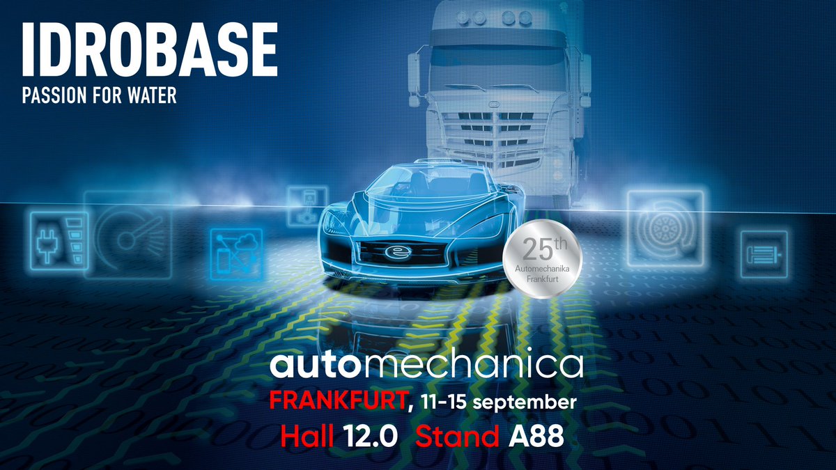 We will be at <a href="/automechanika_/">Automechanika</a> 2018 (#Frankfurt, 11-15 September) with the latest novelties for #carwash market (Hall 12.0 - Stand A88). Preview: bit.ly/2NSTtFb