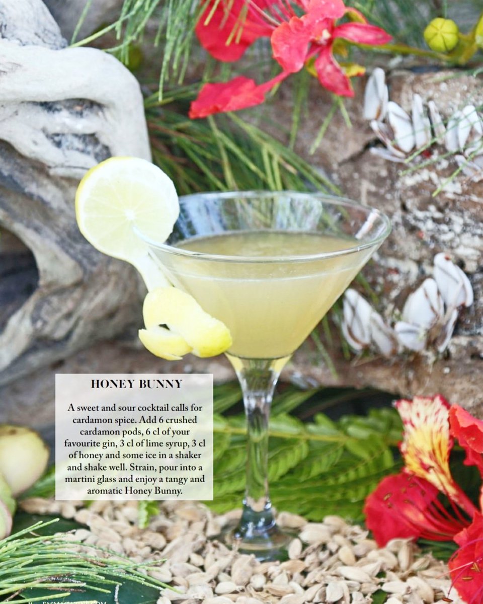 FasMagazine's tweet image. The best fruit and spice cocktails you can make!
This Honey Bunny and more delicious cocktails infused with #Zanzibar spices see #fasissue8  goo.gl/MxYQqG

Cocktail made by #mixologist Fabian Anderhuber of @spiceislandhotelresort, styled and  photographed by @ShellinaE