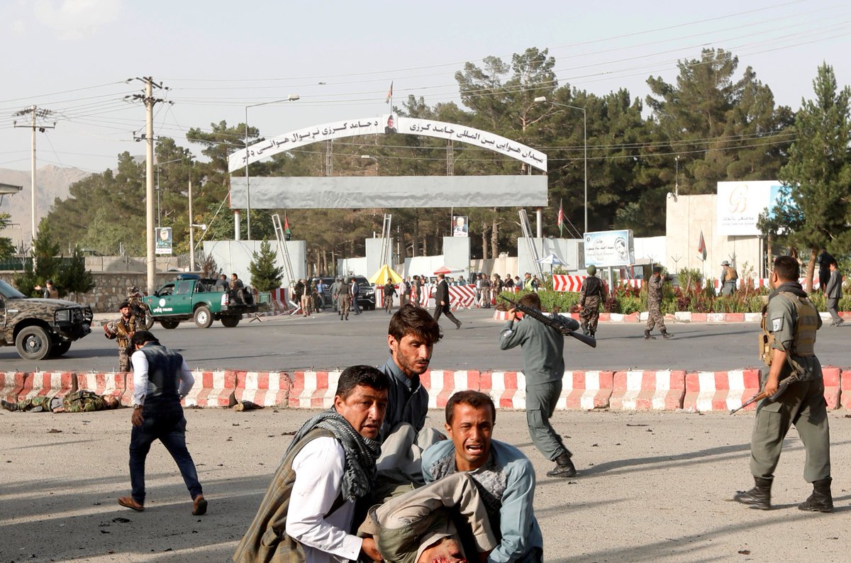 Syriawar2017's tweet photo. #BREAKING 
20 civilians were killed &amp; 70 others were injured in a double bombing that targeted a wrestling gym in the area of in the #Afghan capital of #Kabul 

#AFG #Afganistan #Taliban #news https://t.co/K4rBtbYXx4