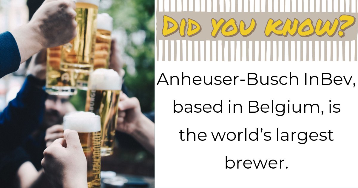 Multilog2's tweet image. #Belgium #LargestBrewery #DidYouKnow