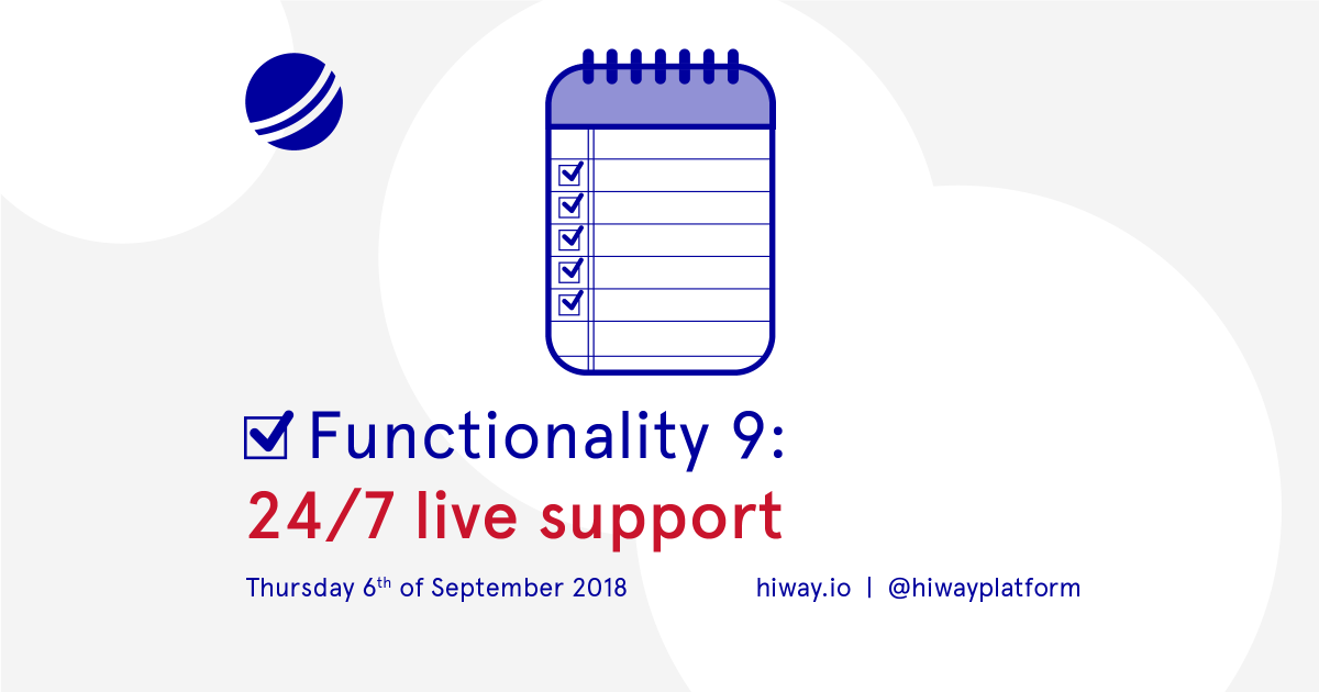 Functionality #9: 24/7 live support: We understand being the new kid on the block means there will naturally be a lot of questions. We will make sure there is assistance available any minute of the day.