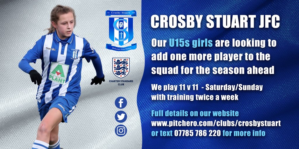 Our U15 &amp; U13 girls have space for one more player for this season #sisterclub Please share <a href="/LiverpoolFCW/">Liverpool FC Women</a>