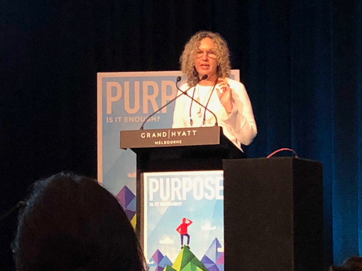 ⁦<a href="/PhilanthropyAus/">Philanthropy Aus</a>⁩ CEO Sarah Davies at close of #PA2018Conf. Many themes, some reinforcement and some stretched thinking.
