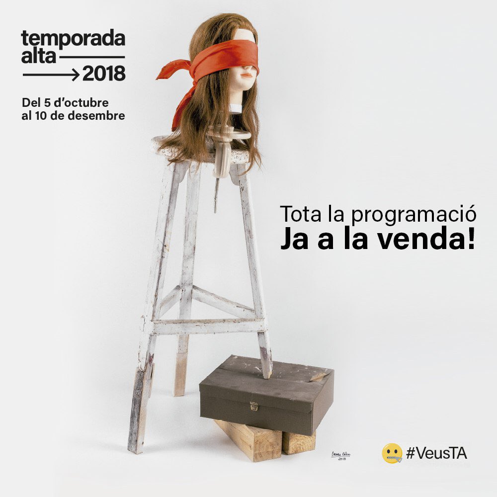 ⏰ No t'adormis! Obrim la venda general de tots els espectacles de #TA18! 🤐 #VeusTA 
🔥 temporada-alta.com