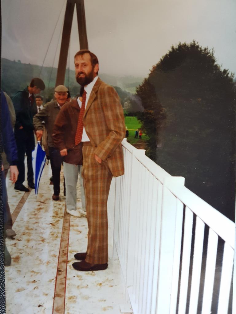 A portrait of the engineer as a (proud) young man. Bridge opening 1992