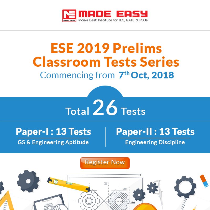 MADEEASY_Delhi's tweet photo. Know where you stand among thousands of aspirants. Enroll in the ESE 2019 Prelims Offline Test Series now. Test Series is commencing from 7th October 2018. #MADEEASY #OfflineTestSeries #ESE2019
Enroll now: https://t.co/9jhzrg2ulO https://t.co/vS1fN9QKSa