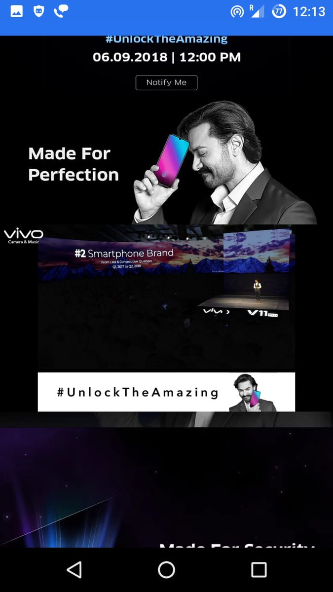 mpkh's tweet image. #UnlockTheAmazing #VivoV11Pro @vivoindia
