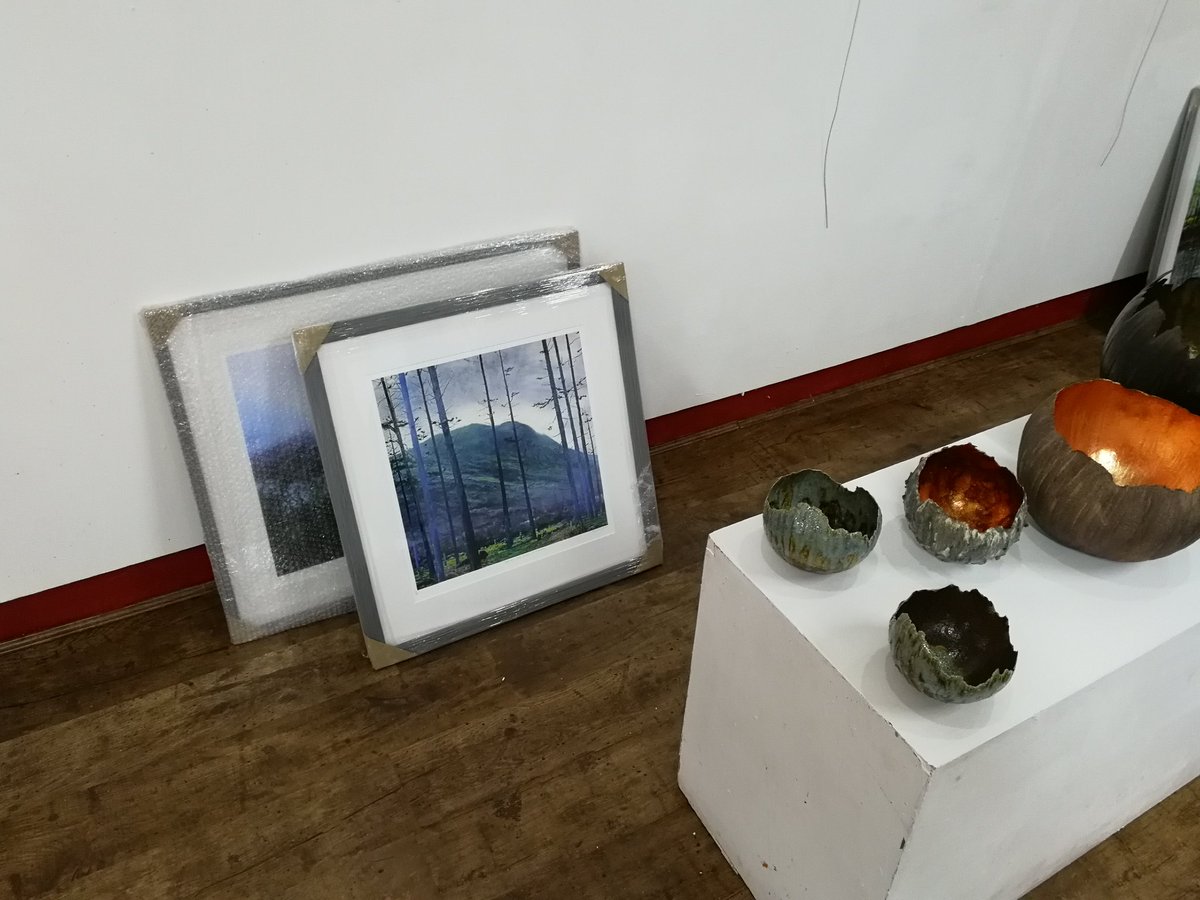 Our new exhibition is installed. Come see it! #FragileEdges by Fay Collins and <a href="/MilesMooreClay/">MilesMooreCeramics</a> now open!