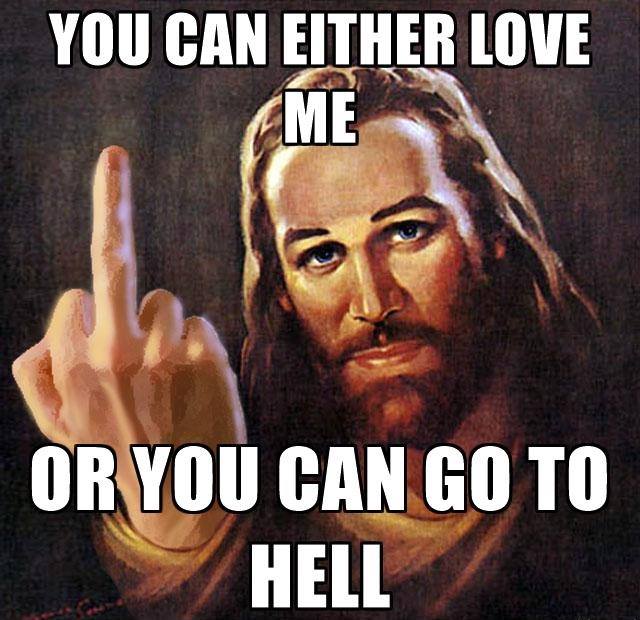 AtheistRepublic's tweet photo. And do not forget, some of you are predestined to be in hell, no matter how you love me! https://t.co/car8N0hKdk