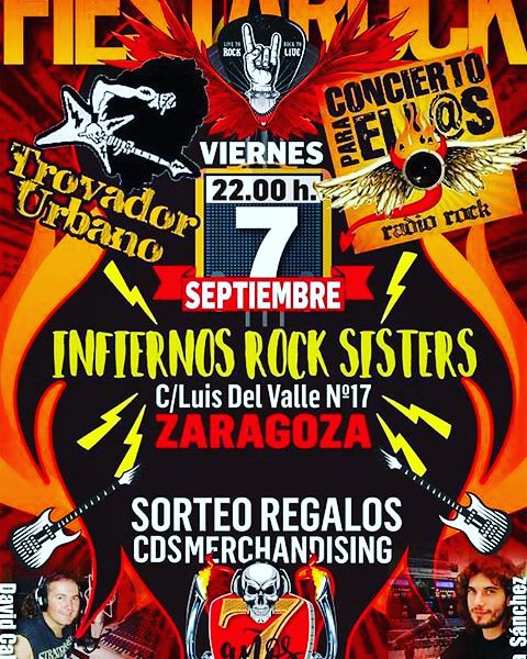 asylum_rock's tweet photo. El próximo viernes día 7 estaremos en la fiesta "Concierto para ell@s/Trovador Urbano" en el @infiernoszgz. Junto con las demás bandas invitadas a este evento pasaremos una gran noche con la mejor música de las mejores bandas locales. Os esperamos allí! 
#Indomables https://t.co/BBi9yQEEKj