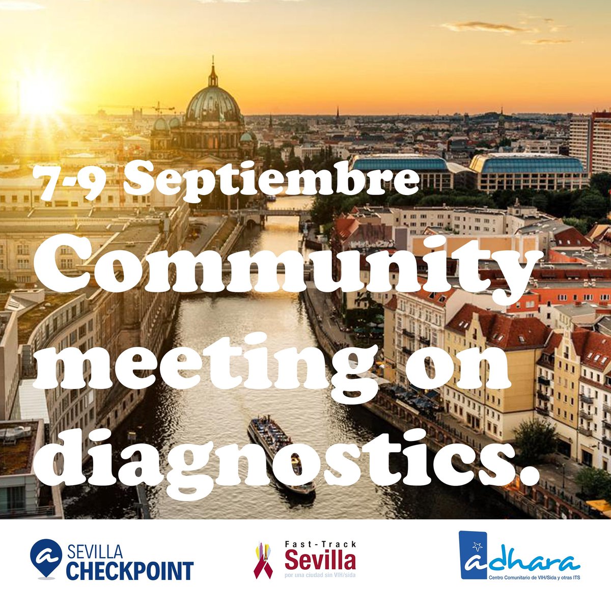 Adhara_ONG's tweet photo. Mañana nuestro compañero Diego viajará hasta #Berlín como representante de #Adhara #SevillaCheckpoint para asistir al congreso "Community Meeting on Diagnostics". Estas jornadas tendrán lugar entre el 7 y 9 de septiembre y en ellas se tratarán temas relacionados con el #VIH. https://t.co/cccnbp5KJj