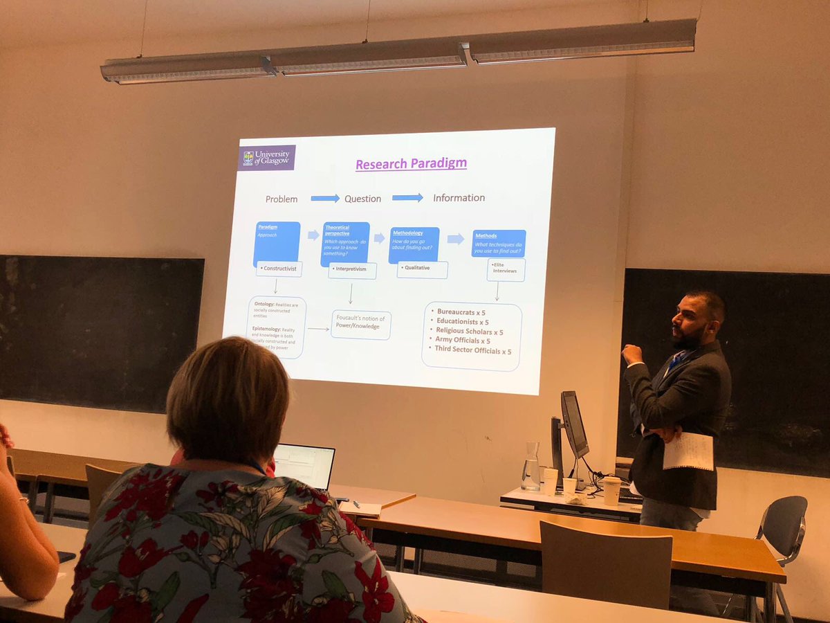 Another enlightening and insightful presentation from a <a href="/UofGEducation/">School of Education</a> PhD candidate, Ali Sameer, supervised by <a href="/socialtheoryapp/">Social Theory App</a>, on education in Pakistan   Very well done <a href="/EFLresearcher/">Sihui Wang</a> and <a href="/allisameer/">Ali Sameer</a> a brilliant #ECER2018