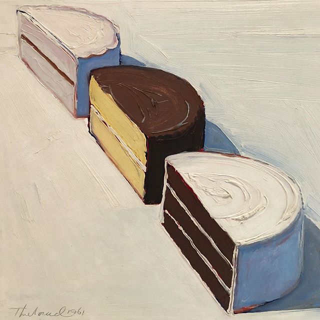 plbhalbert's tweet photo. Half Cakes, Wayne Thiebaud, 1961 #waynethiebaud #cake #ibake #bake #bakedgoods #sweettreat #mysweet #sugar #diabetes #kinddiet #modern #contemporary #contemporaryart #chocolate #food #eat #eatofit #popart #sugar #icing #frosting #yumma #redvelvet #vanill… https://t.co/i7IChZ7wfV https://t.co/bkyOZOW3mw