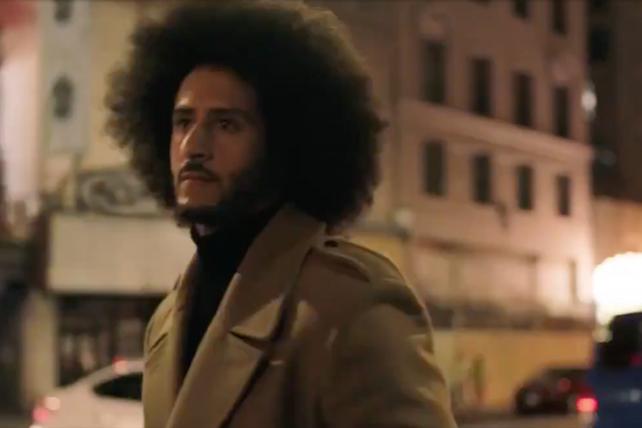 adage's tweet photo. Nike unveils a lengthy Kaepernick spot that will run during today's NFL kickoff game https://t.co/8UhRWTAnzw https://t.co/GLfQuA7S5t