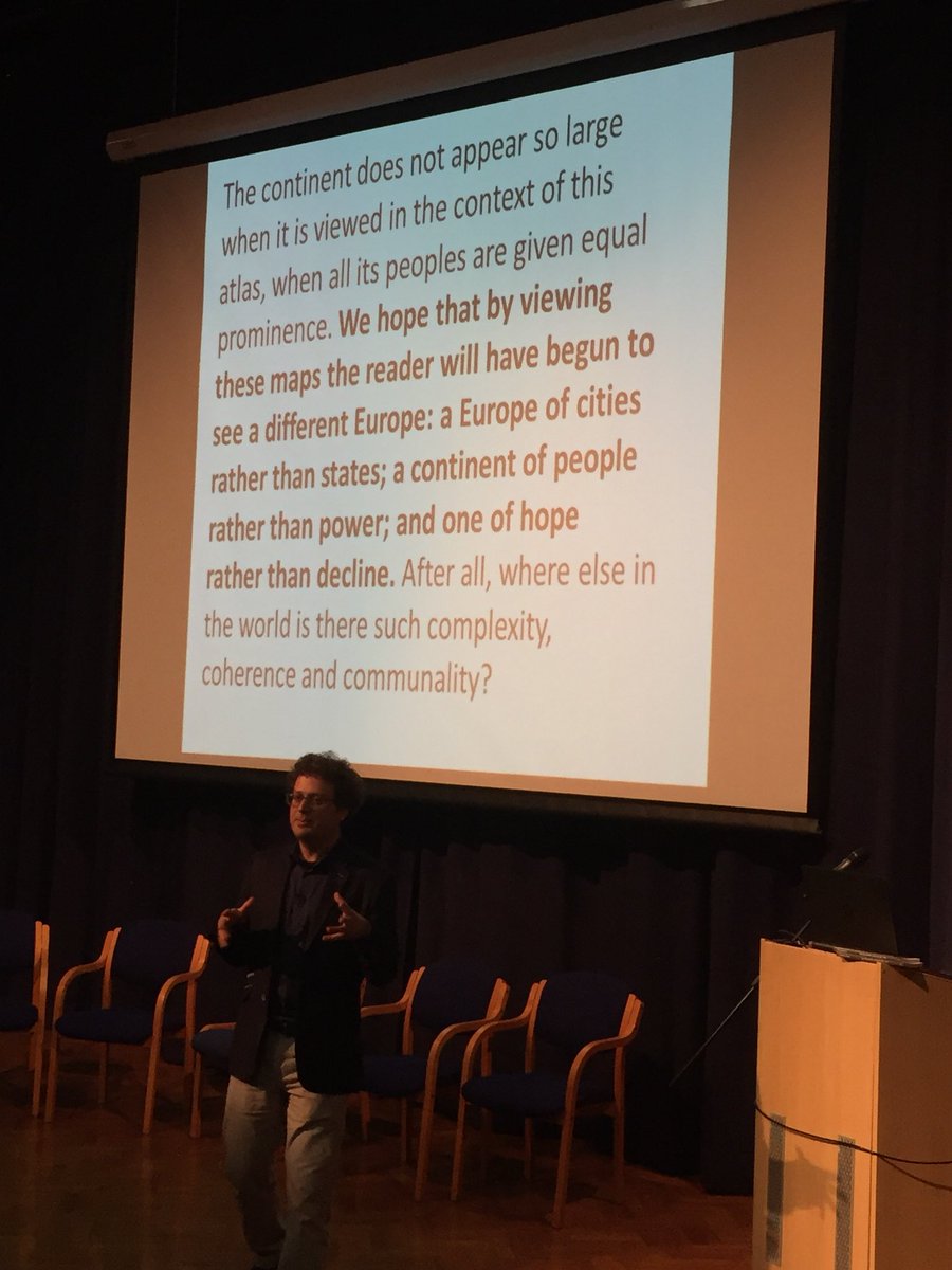 elwarren2's tweet photo. Absolutely fascinating presentation from Prof Dimitris Ballas. What an enlightening few days this has been #TYW2018 #oneworld https://t.co/q8xYSuD9YK